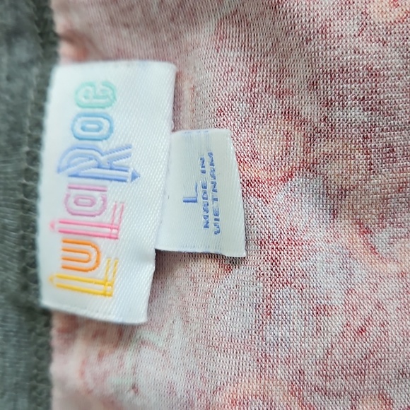 Lularoe Julia Dress Red and Gray. - Picture 3 of 3